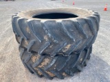 MICHELIN 650/65R42 XM108 TIRES, APPROX. 60% RUBBER,