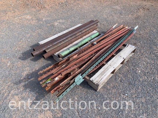 LOT OF USED T-POSTS OF VARIOUS SIZES,