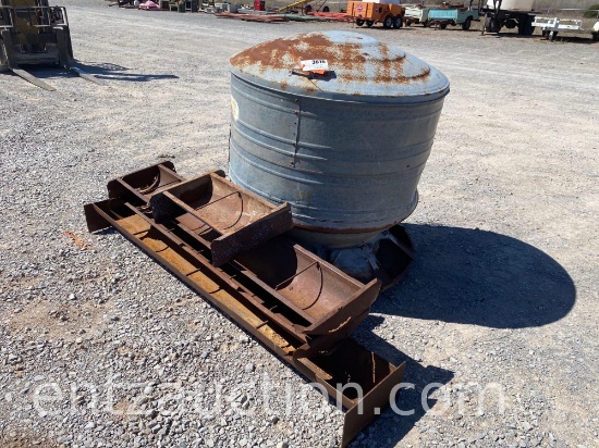 LOT OF HOG TROUGHS & SELF FEEDER
