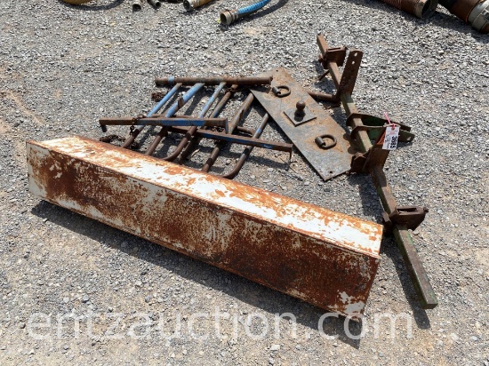LOT W/ 2 ALLEY BUMPERS, GN BALL PLATE (2 5/16"),