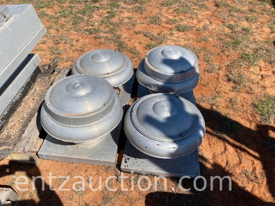 LOT OF 4) 20" X 20" EXHAUST FANS,