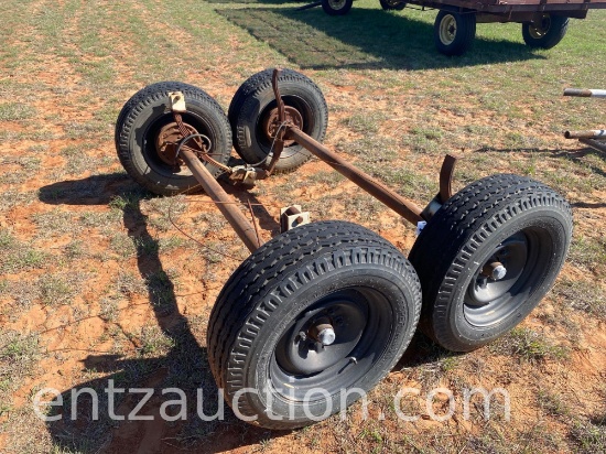 SET OF TANDEM AXLES, 8.00-16.5 LT TIRES