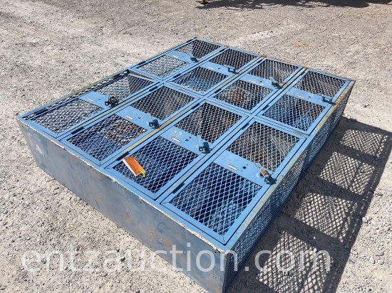 SET OF 8 METAL LOCKERS
