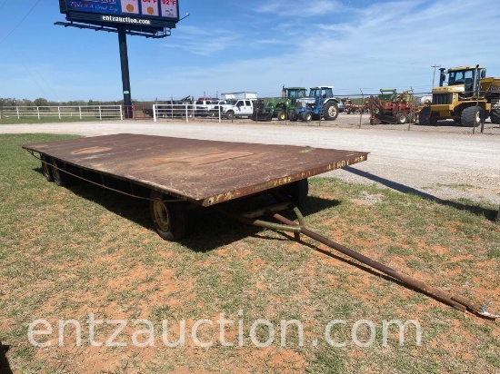 24' COTTON TRAILER, TRIPLE AXLE, NO TITLE,