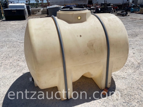 500 GALLON POLY TANK, HELD WATER