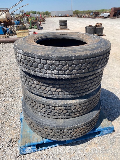 SEMI TIRES, 11R24.5 **SOLD TIMES THE QUANTITY**