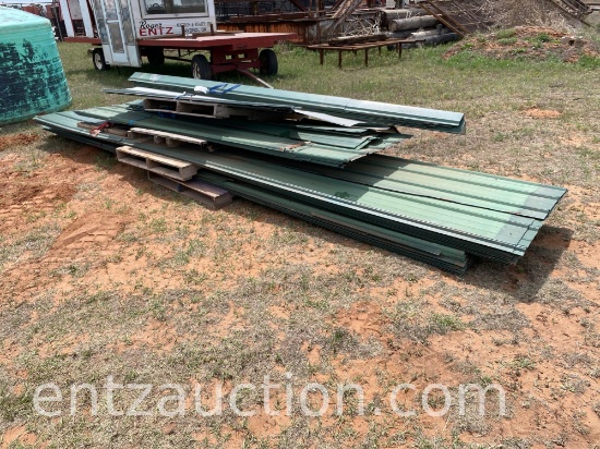 LOT OF SHEET IRON, (10) 12' 4", (26) 19',