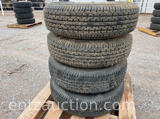 PROVIDER 235/80R16 TRAILER TIRES, MOUNTED ON