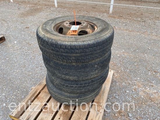 GOODRIDE 235/80R16 TRAILER TIRES, MOUNTED ON