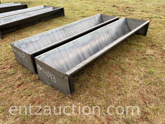 METAL FEED BUNKS, 10' X 30"