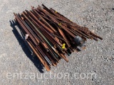 LOT OF USED T-POSTS, VARIOUS LENGTHS