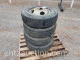 PROVIDER 235/80R16 TRAILER TIRES, MOUNTED ON