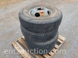 GOODRIDE 235/85R16 TRAILER TIRES, MOUNTED ON