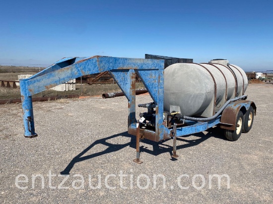 1000 GALLON NURSE TANK MOUNTED ON TA, BP,