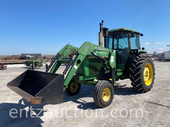1980 JD 4440 TRACTOR, C&A, QUAD RANGE, 3PT, PTO,