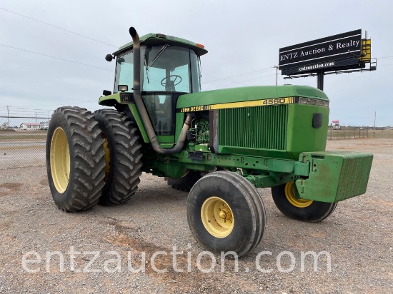 1992 JD 4560 TRACTOR, C&A, QUAD RANGE, 3PT
