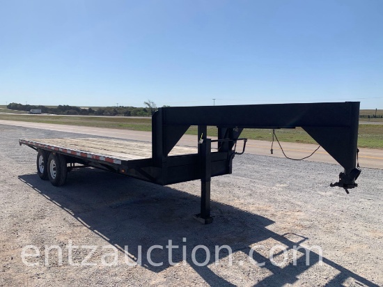 1978 WW GN FLATBED TRAILER, 96" X 20', TA,