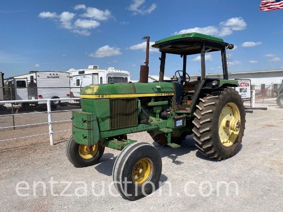 1973 JD 4230 TRACTOR, DIESEL, QUAD RANGE,
