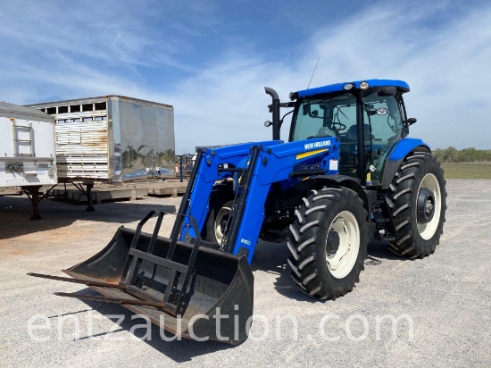 2013 NH T6.175 TRACTOR, FWA, C&A, 3PT, PTO,