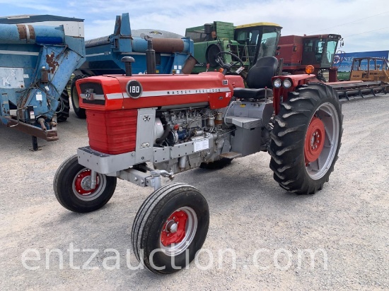 1968 MF 180 TRACTOR, DIESEL, 3PT, PTO,