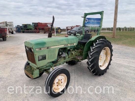 1980 JD 950 TRACTOR, 3PT, PTO, DIESEL,