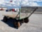 4 WHEEL FLATBED TRAILER, 6' X 10', NO TITLE,