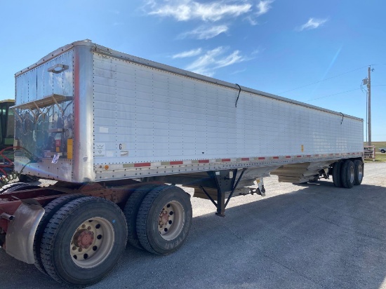 1989 WILSON HOPPER TRAILER, 43' X 96" X 66" SIDES,