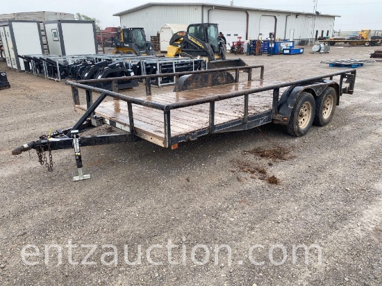 BP UTILITY TRAILER, 7' X 16', TA, WOOD FLOOR,