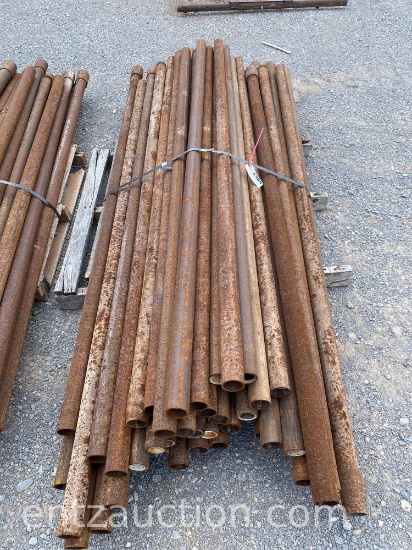 2 3/8" PIPE POSTS, 8' *SOLD TIMES THE