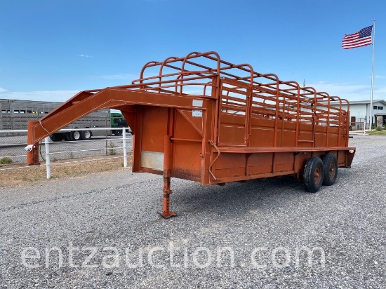 1979 SOONER STOCK TRAILER, 6' X 20',