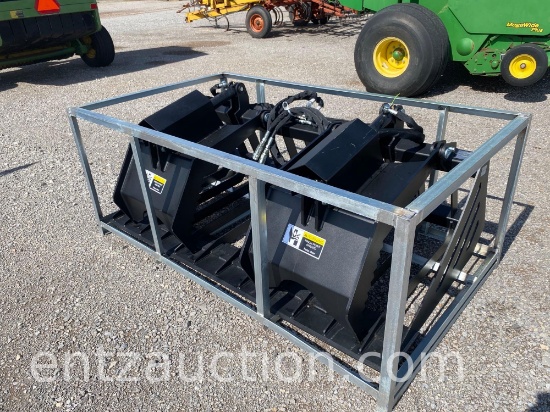 UNUSED 72'' HYDRAULIC ROCK GRAPPLE BUCKET,