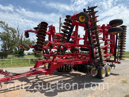 2013 SUNFLOWER 1550 DISC, QUAD FOLD, 50', LIGHTS,