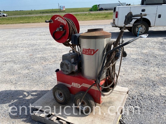 HOTSY POWER WASHER W/ HOSE REEL & SPRAYER