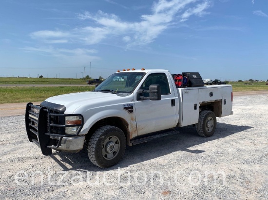 2008 FORD F350 PICKUP, SINGLE CAB, 4X4,