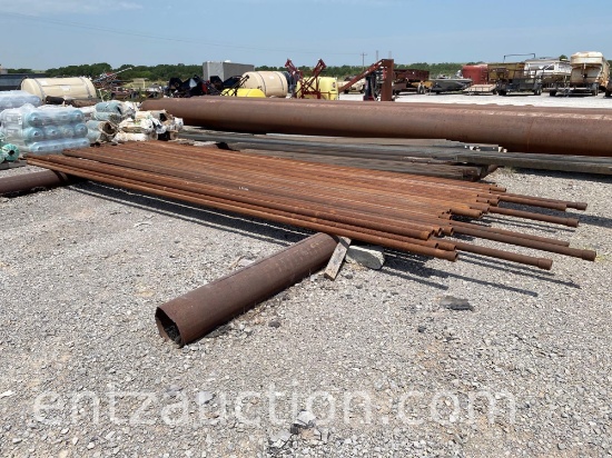 2 3/8'' PIPE, 34 JOINTS, 6) 25' LONG 28) 21' LONG