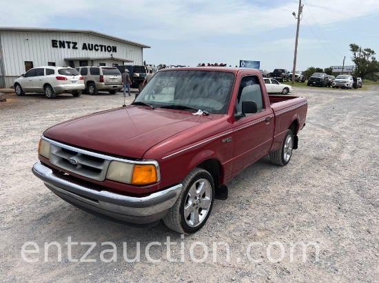 1997 FORD RANGER XLT, SINGLE CAB, 5 SPEED,