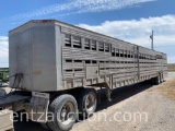 1976 AMERICAN GROUND LOAD CATTLE TRAILER,