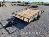 BP UTILITY TRAILER, 6' X 10', WOOD FLOOR, 2'' HITCH,