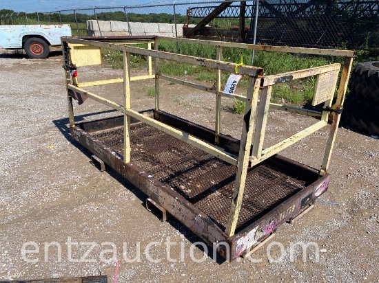 1000 LB FORK LIFT WORKING PLATFORM, 4' X 8'