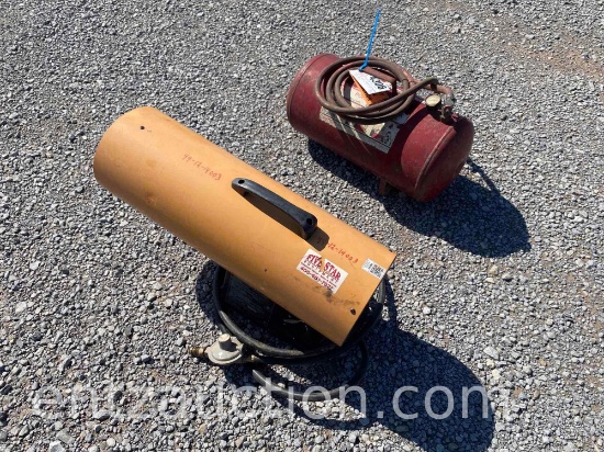 PORTABLE AIR TANK & MASTER PROPANE 125K BTU