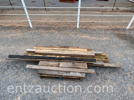 PALLET OF VARIOUS LUMBER 4X4, 2X6, 2X8, 1X4,