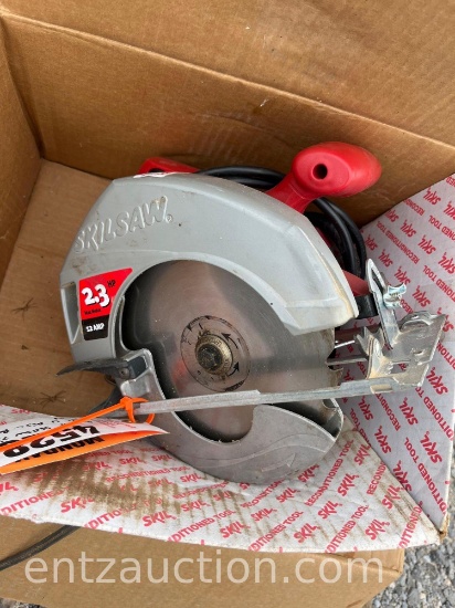 2.3 HP SKIL SAW 7 1/4'' BLADE, ELECTRIC W/ POWERCORDS