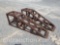 SET OF METAL RAMPS, 16'' TALL X 70'' LONG