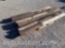 LOT OF CREOSOTE WOOD POSTS, 8', SOME