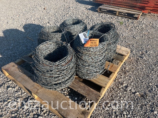 USED BARBED WIRE, APPROX. 1/4 MILE ROLLS *SOLD