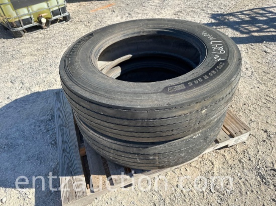 MICHELIN TIRES, 285/75R24.5 *SOLD TIMES THE