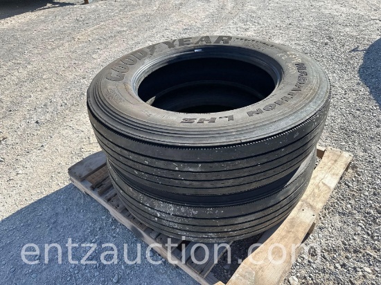 GOODYEAR TIRES, 285/75R24.5 *SOLD TIMES THE