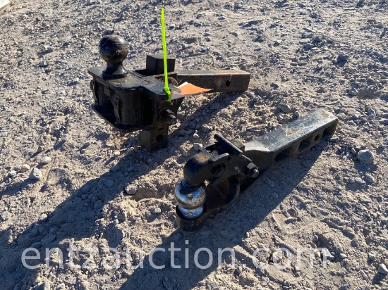 2 RECEIVER HITCHES, PINTLE HITCH AND CAMPER HITCH