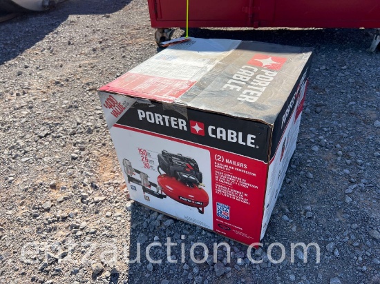 PORTER CABLE 6 GAL. AIR COMPRESSOR COMBO KIT,