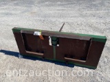 SHOPBUILT HAY SPIKE, SKID STEER MOUNT